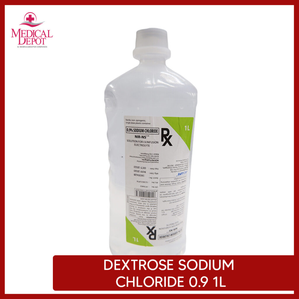 DEXTROSE SODIUM CHLORIDE 0.9% PNSS NIRLIFE 1L – Medical Depot