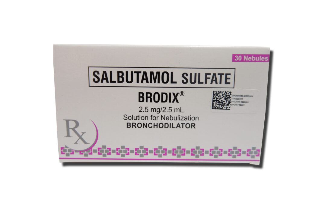 Salbutamol Neb 1mg/2.5ml Brodix (Medethix)35’s – Medical Depot